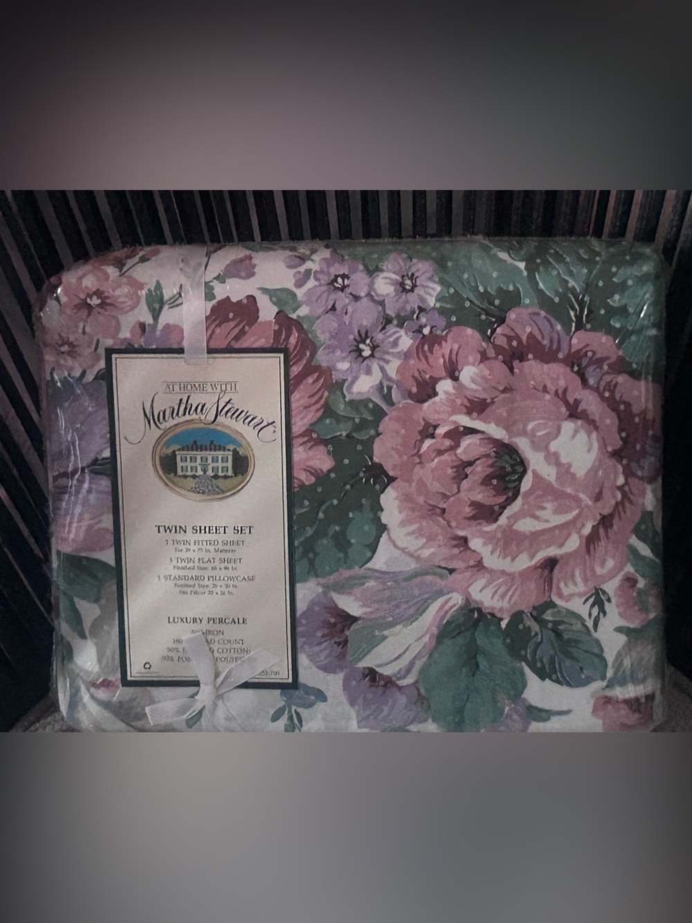 Vintage Martha Stewart “Swiss Garden “Twin Sheet Set